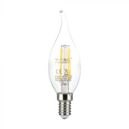 E14 LED ΚΕΡΑΚΙΑ 4W FILAMENT ΦΛΟΓΑ