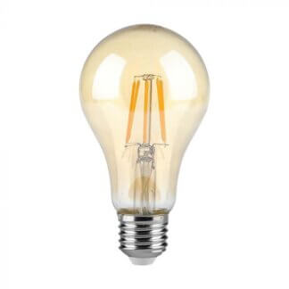 E27 10W LED A60 FILAMENT AMBER