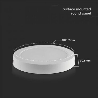 6W BACKLIT LED ΕΠΙΤΟΙΧΙΟ ΠΑΝΕΛ  ΣΤΡΟΓΓΥΛΟ - Image 3