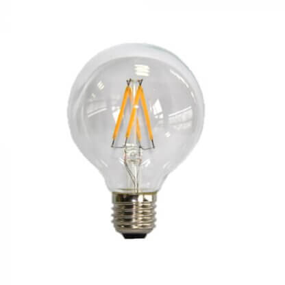 E27 LED 4W FILAMENT G125 DIMMABLE