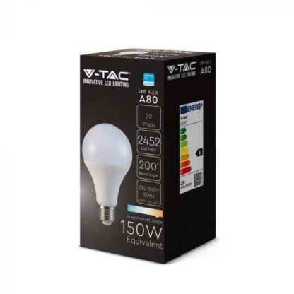 E27 LED 20W A80 SAMSUNG SMD V-TAC - Image 2