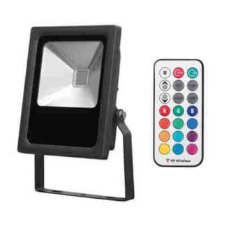 LED ΠΡΟΒΟΛΕΑΣ 10W RGB SMD ME RF ΚΟΝΤΡΟΛ