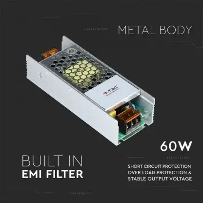ΤΡΟΦΟΔΟΤΙΚΟ 60W SLIM 24V DC V-TAC