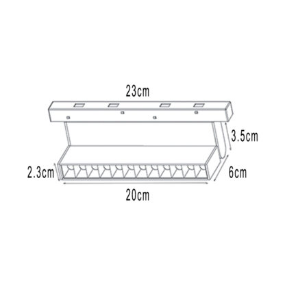 Kινητό γραμμικό φωτιστικό Flexo 4 12W 3000K 30° CRI>90(2 Groups) 5 Έτη Εγγύηση - Image 4