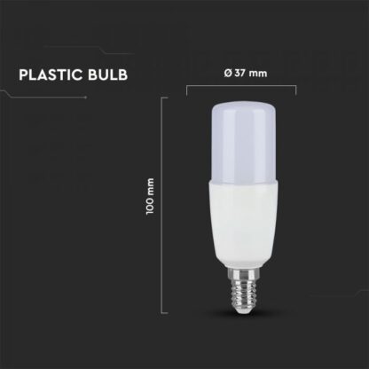 E14 LED 7.5W T37 PLASTIC BULB SAMSUNG CHIP - Image 3