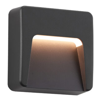 Επίτοιχο Φωτιστικό Step Led 2W Μαύρο 3CCT Change IP65