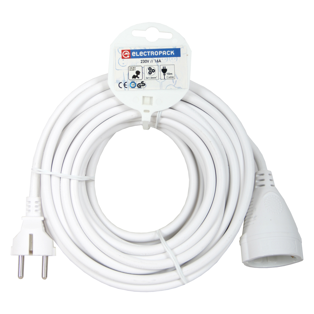 Μπαλαντέζα Σούκο 10m 3x1.5mm2,Ασφάλεια Παίδων,Λευκό,Electropack Γερμανικών προδιαγραφών,με κρέμαση