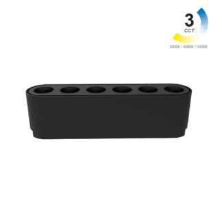 Γραμμικό Φωτιστικό Varrio 2 Μαύρο 6W CCT3 Tuya Wifi 36° 40V