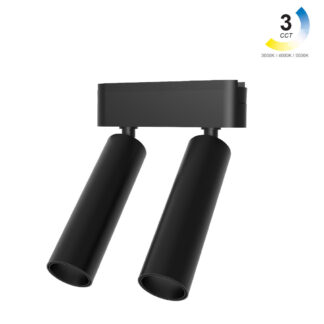 Κινητό Φωτιστικό Varrio 5 Μαύρο 2x7W CCT3 Wifi 24° CRI>90 l11.4d3.1h10.15cm