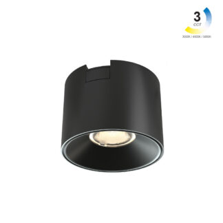 Φωτιστικό Varrio 7 Μαύρο 8W CCT3 Tuya Wifi 25° CRI>90 d7h5.2cm,40Vdc