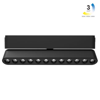 Κινητό Γραμμικό Φωτιστικό Varrio 8 Μαύρο12W CCT3 Wifi 36°CRI>90 40V