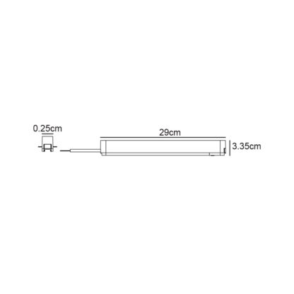 Slim Τροφοδοτικό Ράγας Varrio 40Vdc 100W Μαύρο Triac Dimmable l29w2.5h3.35cm - Image 2