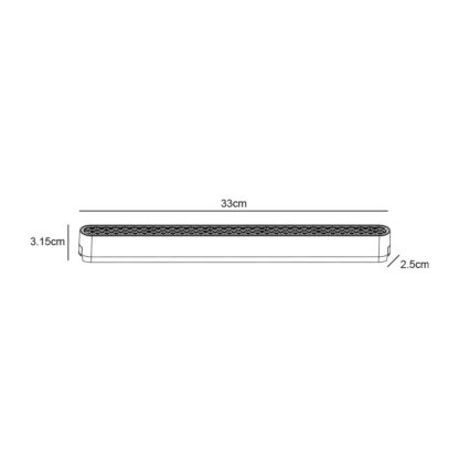 Γραμμικό Φωτιστικό Varrio 3 Μαύρο 16W CCT3 Tuya Wifi 60° CRI>90 40V - Image 2