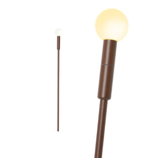 Φωτιστικό Creed-Ball Led 1.5W 3000K Corten IP65 h70d4.5cm 24VDC