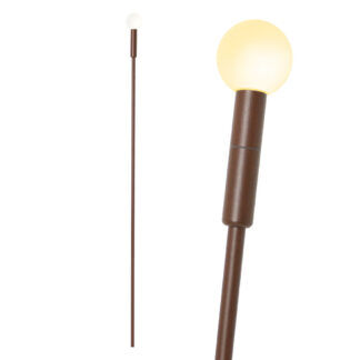 Φωτιστικό Creed-Ball Led 1.5W 3000K Corten IP65 h90d4.5cm 24VDC