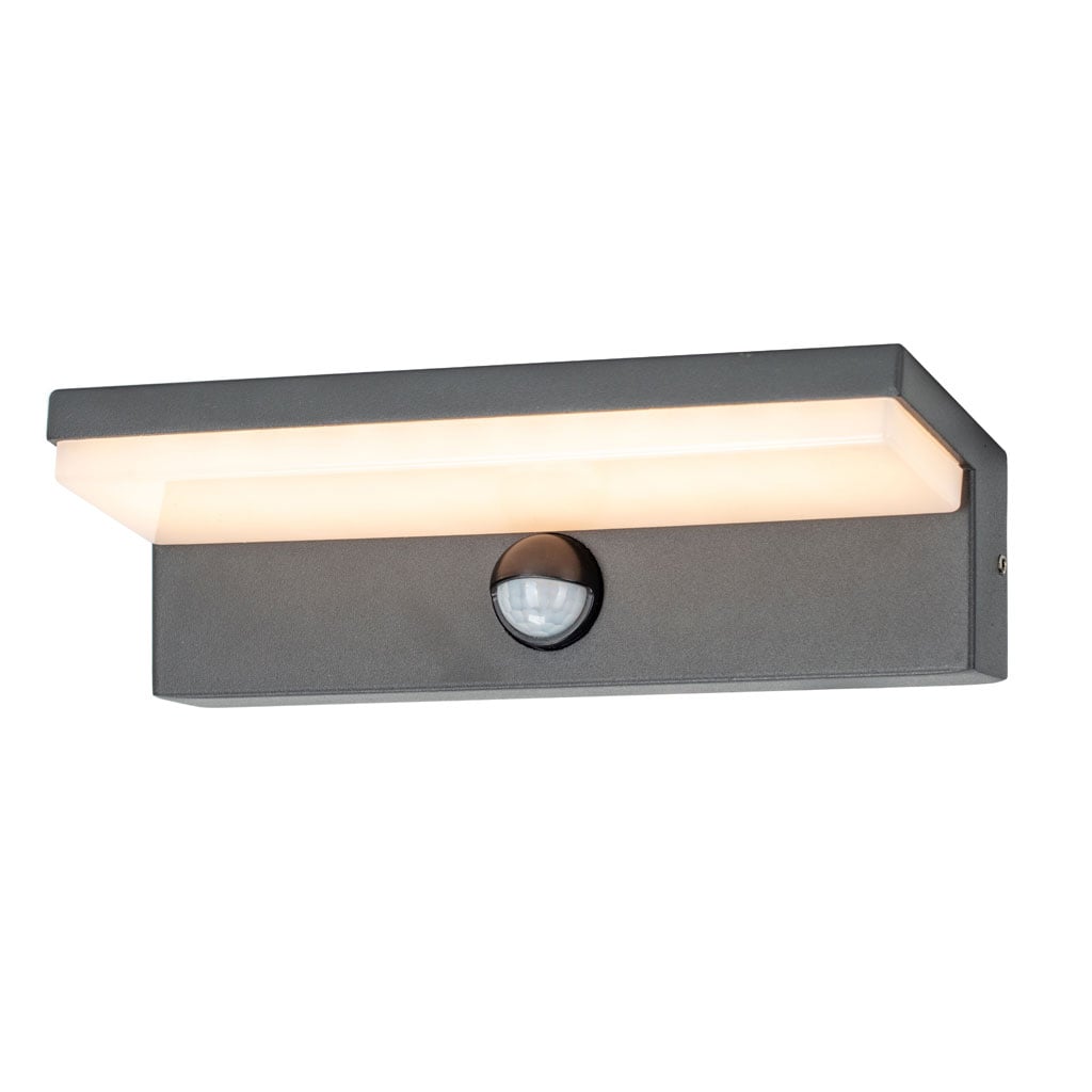 Επίτοιχo Φωτιστικό Primo Sensor Led 9W 2CCT 3000-4000K Ανθρακί IP54 230V Class I