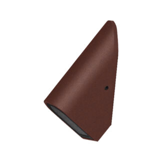 Επίτοιχο Φωτιστικό Piso Led 3W Corten 2700K IP65 Alu&Acr 230V Ασύμμετρη Δέσμη