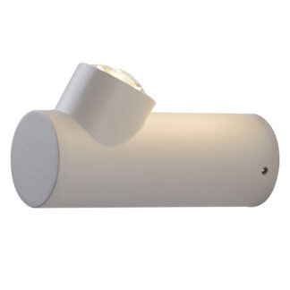 Επίτοιχο Φωτιστικό Look Led 7W Λευκό 3000K IP54 Alu&PC 230V Φακός Convex