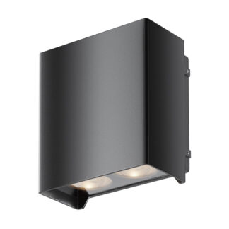 Επίτοιχο Φωτιστικό Esto Led 12W 7° Ανθρακί 3000K IP65 Alu&Glass230V