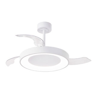 Ανεμιστήρας Οροφής Niseko Με Φωτισμό Led 50W (Motor 30W) Λευκό,2700-4000-5000K,d106h42cm,230V